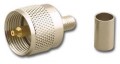 Crimp PL-259 UHF-Male Coaxial Connector for RG-8 (UHF-7606-L)