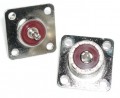 SO-239 UHF-Female 4-Hole Panel Mount Coax Connector - 0511D