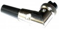 2-Pin - Ham & CB Radio Microphone Connector - Right Angle Elbow