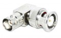 BNC Male-Female Right Angle Elbow Coaxial Adapter