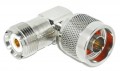 SO-239 UHF-Female to N-Male Right Angle Coaxial Adapter - ARS-7330-RA