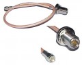 18-Inch - SMA-Male to N-Female RG-142 Coaxial Cable Pigtail SKU: 03366