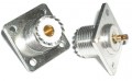 SO-239 UHF-Female 4-Hole Panel Mount Coax Connector - 0511A