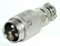 3-Pin - Ham & CB Radio Microphone Cable Connector - Male Plug