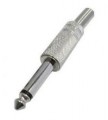 1/4" (6.3mm) Mono Microphone Plug Cable Connector
