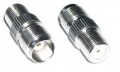 TNC-Female to F-Female Coaxial Adapter Connector