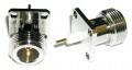 N-Female Connector Solder Attachment 4-Hole Panel .500 Hole Spacing