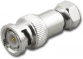 BNC-Male to F-Male Coaxial Adapter Connector