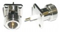 Type N-Female 4-Hole Panel Mount Coaxial Connector - SKU 04216